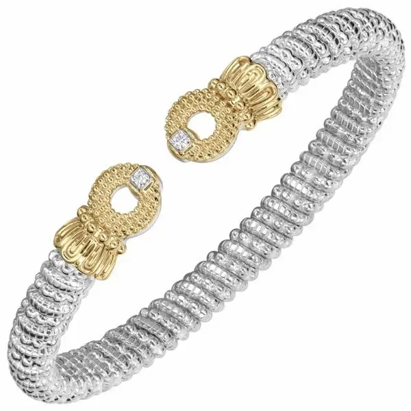 Sterling Silver & 14k Gold Bracelet With Diamonds Orin Jewelers Northville, MI