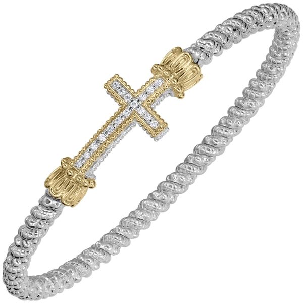 Sterling Silver & 14k Gold Bracelet With Diamonds Orin Jewelers Northville, MI