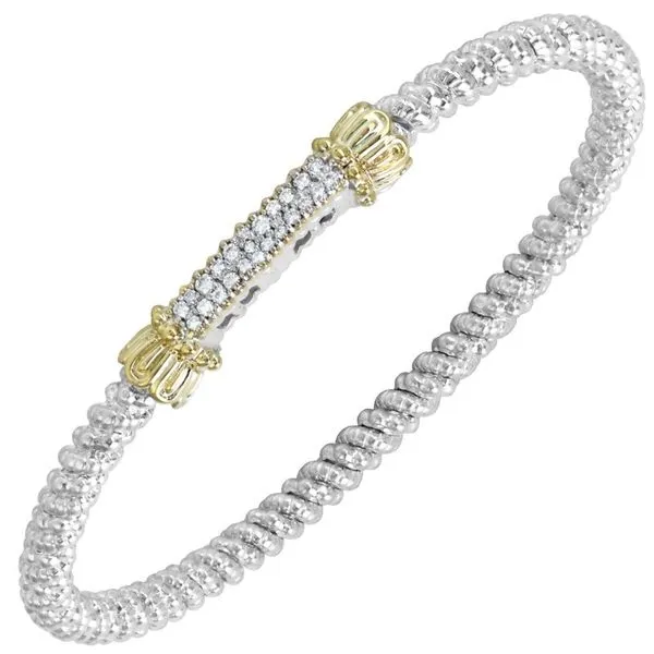 Sterling Silver & 14K Yellow Gold Bracelet With 26 Diamonds Orin Jewelers Northville, MI