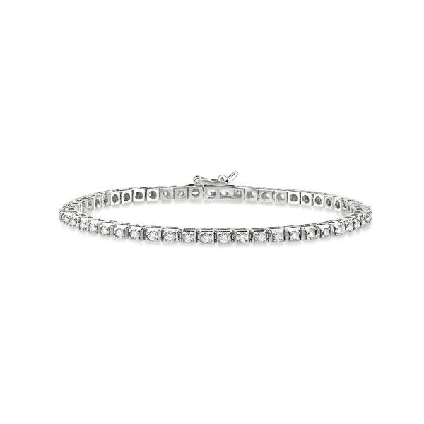 14k White Gold Bracelet With 62 Diamonds Orin Jewelers Northville, MI