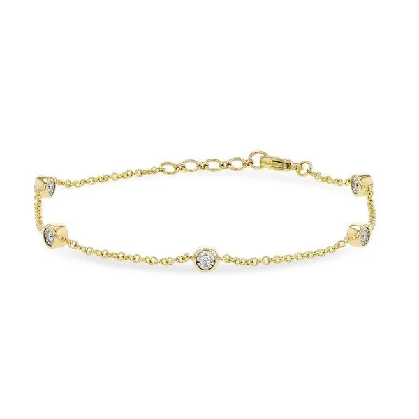 14k Yellow Gold Bracelet With 10 Diamonds Orin Jewelers Northville, MI