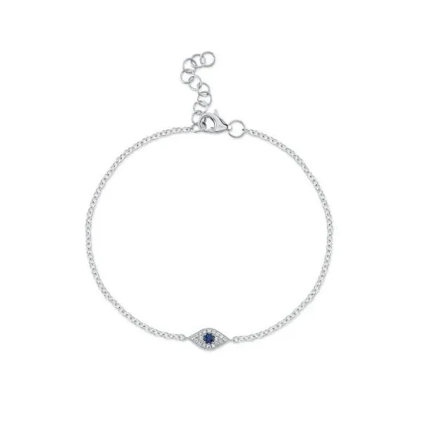 Evil Eye Blue Sapphire and Diamond Bracelet Orin Jewelers Northville, MI