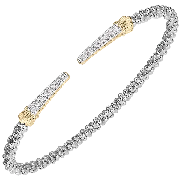 Sterling Silver & 14K Yellow Gold Bracelet With Diamonds Orin Jewelers Northville, MI