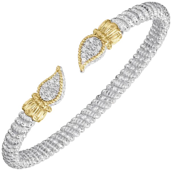 Sterling Silver & 14K Yellow Gold Bracelet With Diamonds Orin Jewelers Northville, MI
