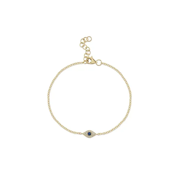 Evil Eye Blue Sapphire and Diamond Bracelet Orin Jewelers Northville, MI