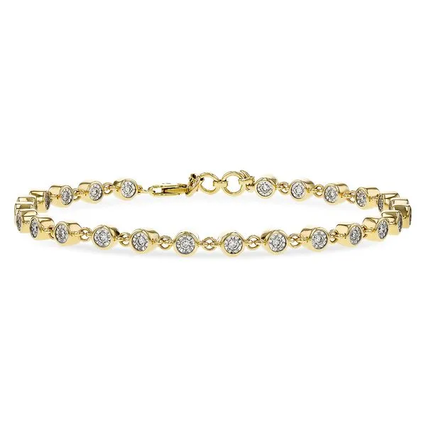 14K Yellow Gold Bracelet With 25 Diamonds Orin Jewelers Northville, MI