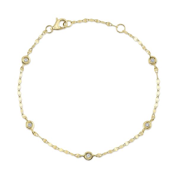 14K Yellow Gold Diamond by the Yard Bracelet Orin Jewelers Northville, MI