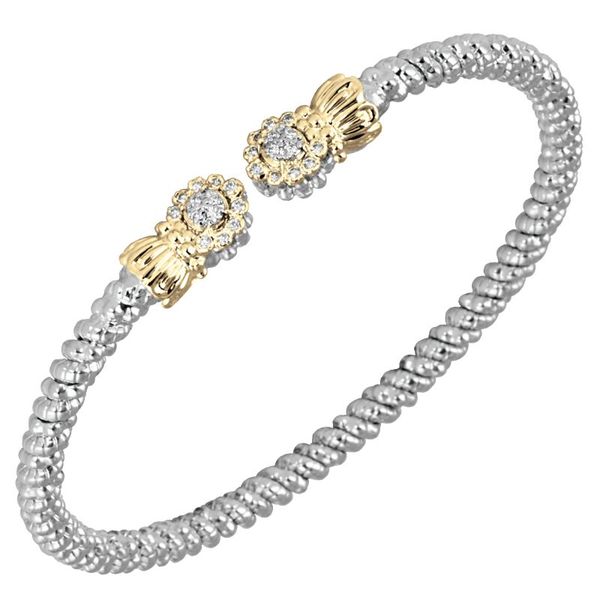 Sterling Silver & 14K Yellow Gold Bracelet With 26 Diamonds Orin Jewelers Northville, MI