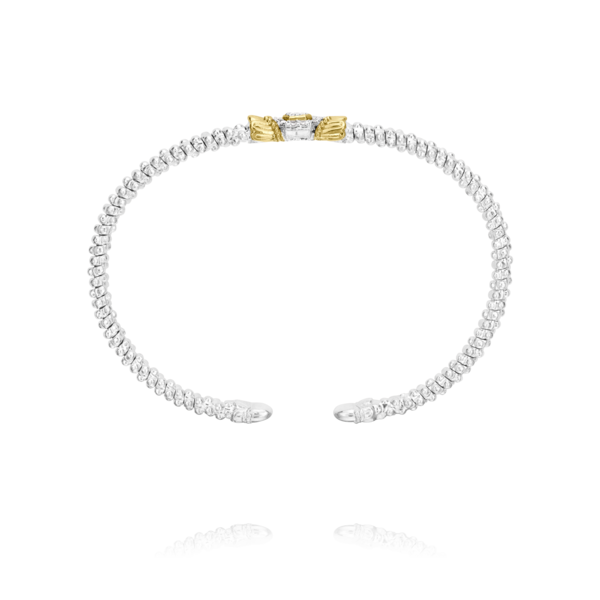 Sterling Silver & 14K Yellow Gold Bracelet With Diamonds Image 2 Orin Jewelers Northville, MI