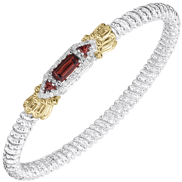 Sterling Silver & 14K Yellow Gold Bracelet With Diamonds Orin Jewelers Northville, MI