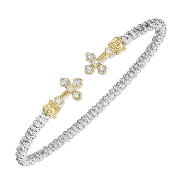 Sterling Silver & 14K Yellow Gold Bracelet With Diamonds Orin Jewelers Northville, MI