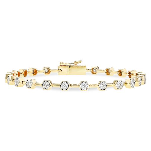 14K Yellow Gold Diamond Bracelet Orin Jewelers Northville, MI