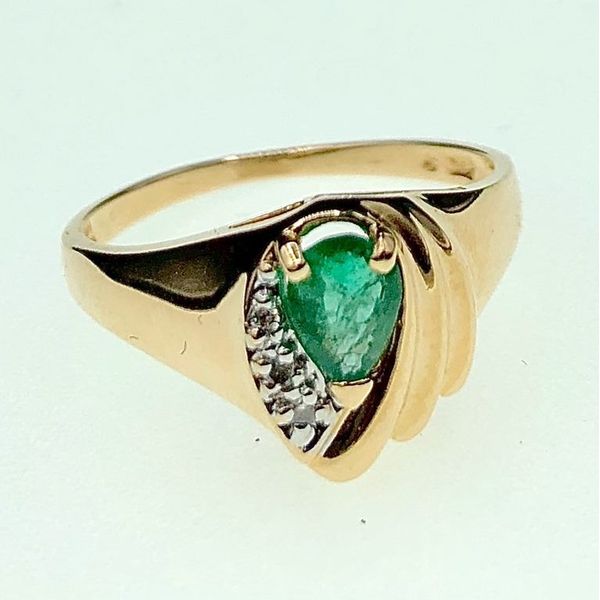 Estate - 14K Emerald & Diamond Ring Orin Jewelers Northville, MI
