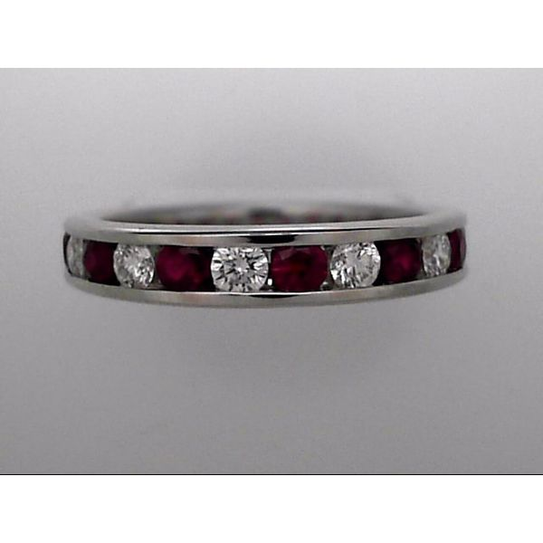 14k White Gold Ruby & Diamond Ring Orin Jewelers Northville, MI