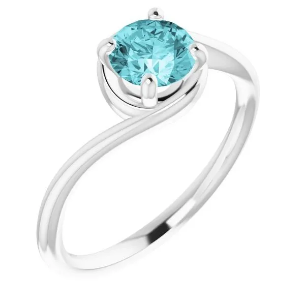 10k White Gold Blue Topaz Ring Orin Jewelers Northville, MI