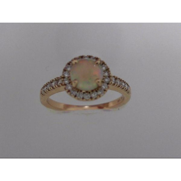 14k Yellow Gold Opal & Diamond Ring Orin Jewelers Northville, MI