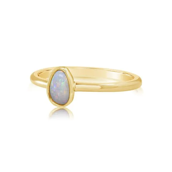 Lady's 14k Yellow Gold Freeform Opal Ring Orin Jewelers Northville, MI