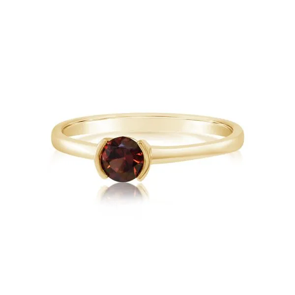 14k Yellow Gold Garnet Ring Orin Jewelers Northville, MI