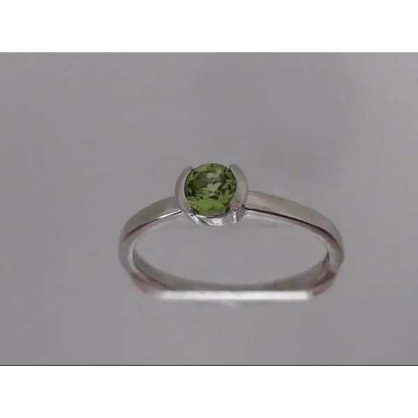 14k White Gold Peridot Ring Orin Jewelers Northville, MI