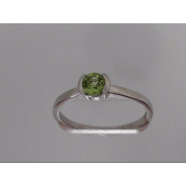 14k White Gold Peridot Ring Orin Jewelers Northville, MI