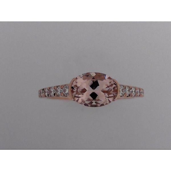 Morganite and Diamond Ring Image 2 Orin Jewelers Northville, MI