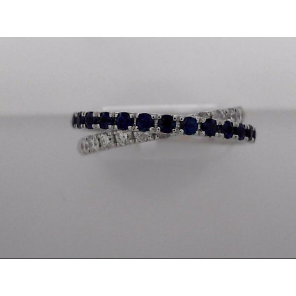14k White Gold Ring With Sapphires & Diamonds Orin Jewelers Northville, MI
