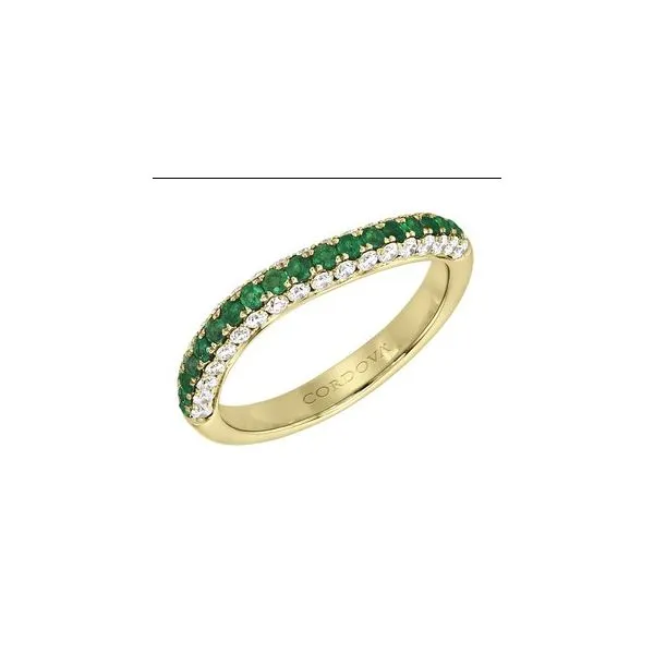 18k Yellow Gold Fashion Ring With Emeralds & Diamonds Orin Jewelers Northville, MI