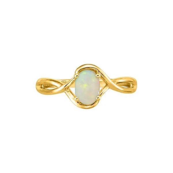 14k Yellow Gold Australian Opal Ring Orin Jewelers Northville, MI