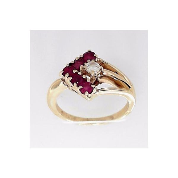 Estate - 14K Ruby & Diamond Ring Orin Jewelers Northville, MI