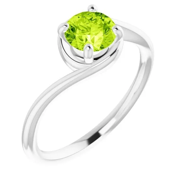 10k White Gold Peridot Ring Orin Jewelers Northville, MI