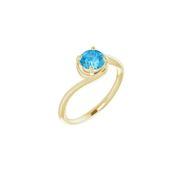 10k Yellow Gold Blue Topaz Ring Orin Jewelers Northville, MI