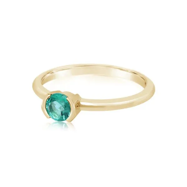 14k Yellow Gold Emerald Ring Orin Jewelers Northville, MI