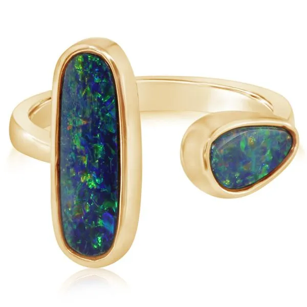 14K Yellow Gold Opal Doublet Ring Orin Jewelers Northville, MI