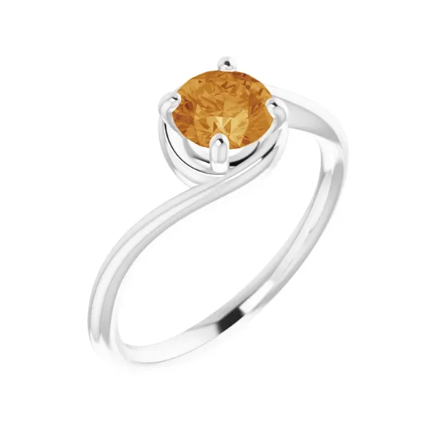 10k White Gold Citrine Ring Orin Jewelers Northville, MI