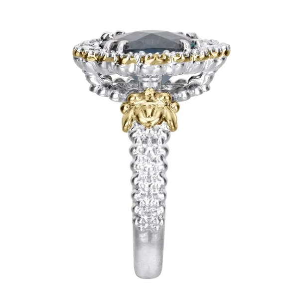 Blue Topaz & Diamond Ring Image 3 Orin Jewelers Northville, MI