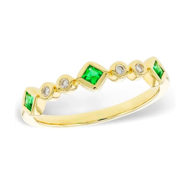 Emerald and Diamond Ring Orin Jewelers Northville, MI