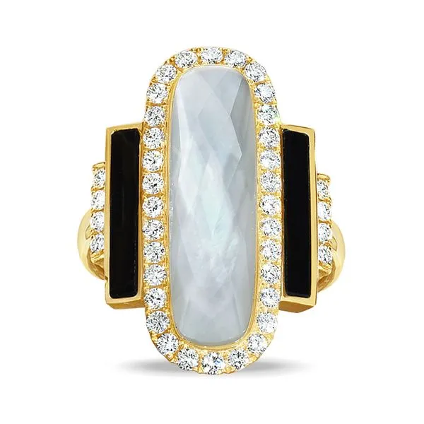 Mother-of-Pearl,  Black Onyx and Diamond Ring Orin Jewelers Northville, MI