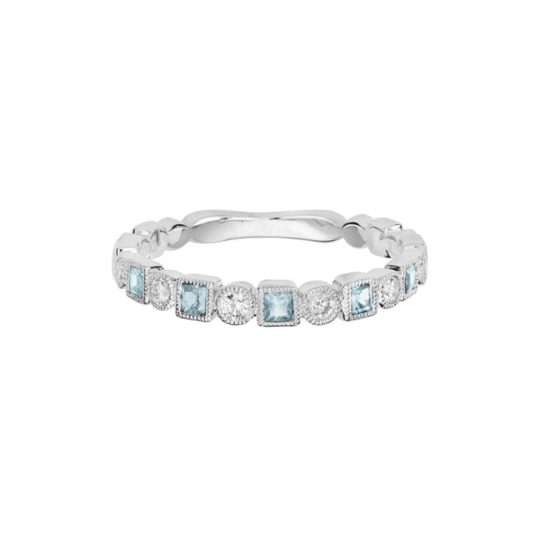 Aquamarine and Diamond Ring Orin Jewelers Northville, MI