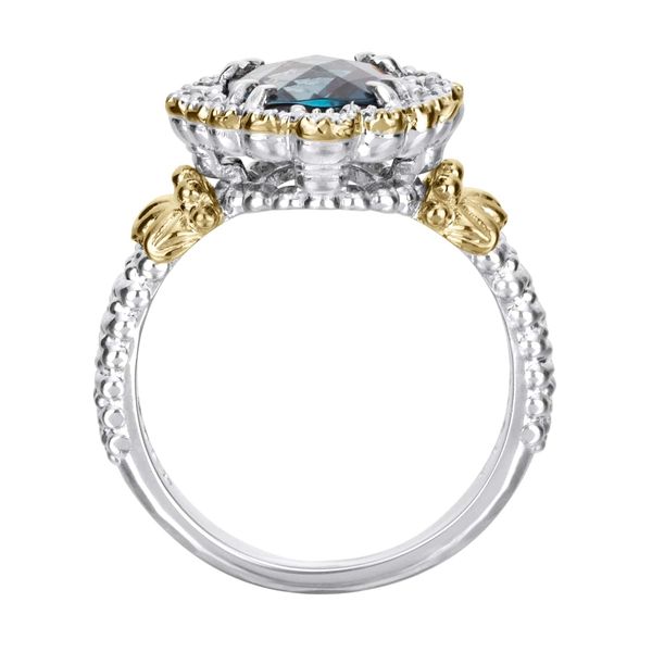 Blue Topaz & Diamond Ring Image 2 Orin Jewelers Northville, MI