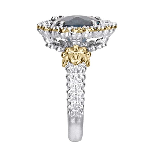 Blue Topaz & Diamond Ring Image 3 Orin Jewelers Northville, MI