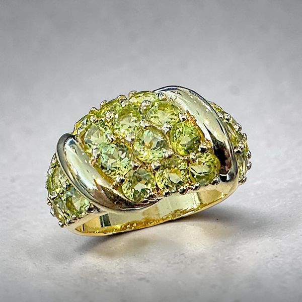 14K Peridot Cluster Ring Image 2 Orin Jewelers Northville, MI