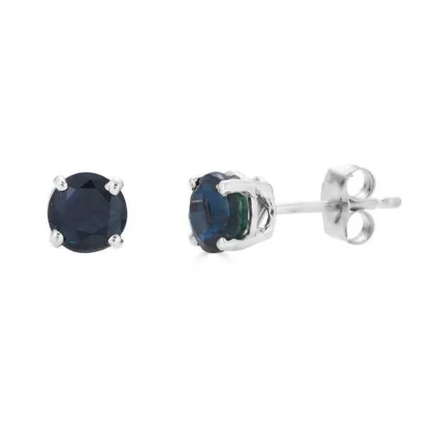 14k White Gold Sapphire Stud Earrings Orin Jewelers Northville, MI