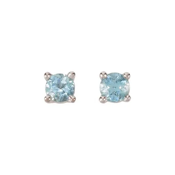 14k White Gold Aquamarine Earrings Orin Jewelers Northville, MI