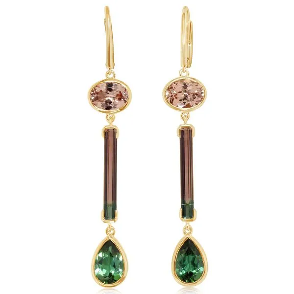 14K Yellow Gold Gemstone Drop Earrings Orin Jewelers Northville, MI