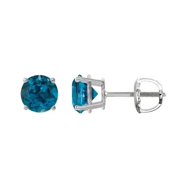 Blue Topaz Stud Earrings Orin Jewelers Northville, MI