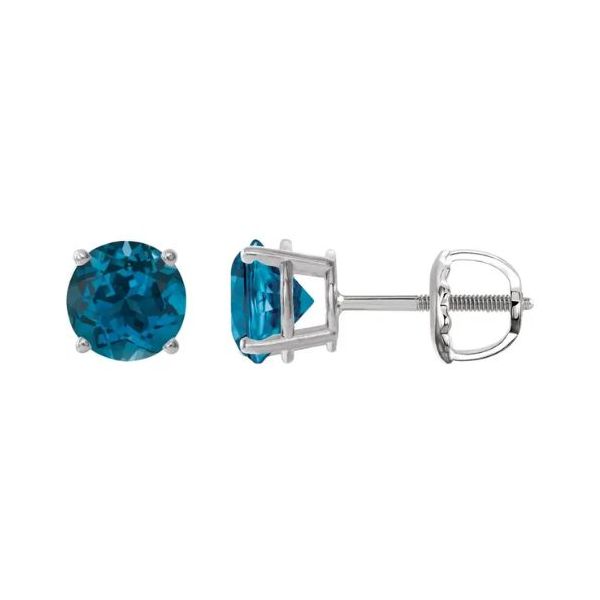 Blue Topaz Stud Earrings Orin Jewelers Northville, MI