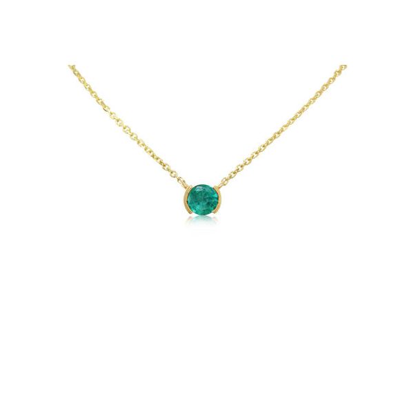 14k Yellow Gold Emerald Pendant Orin Jewelers Northville, MI