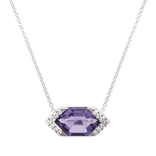 Amethyst and Diamond Pendant Orin Jewelers Northville, MI