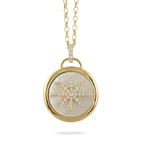 Mother-of-Pearl and Diamond Star Pendant Orin Jewelers Northville, MI