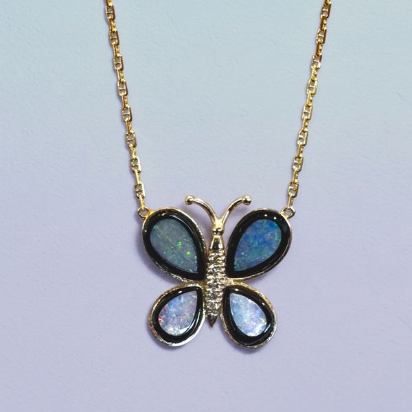 Estate Collection - 14K Opal & Diamond 
